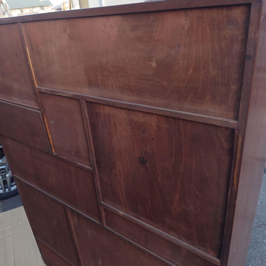 あ*さ様 昭和レトロ　無垢材　高級茶たんす　中型　古民家　古家具　当時物