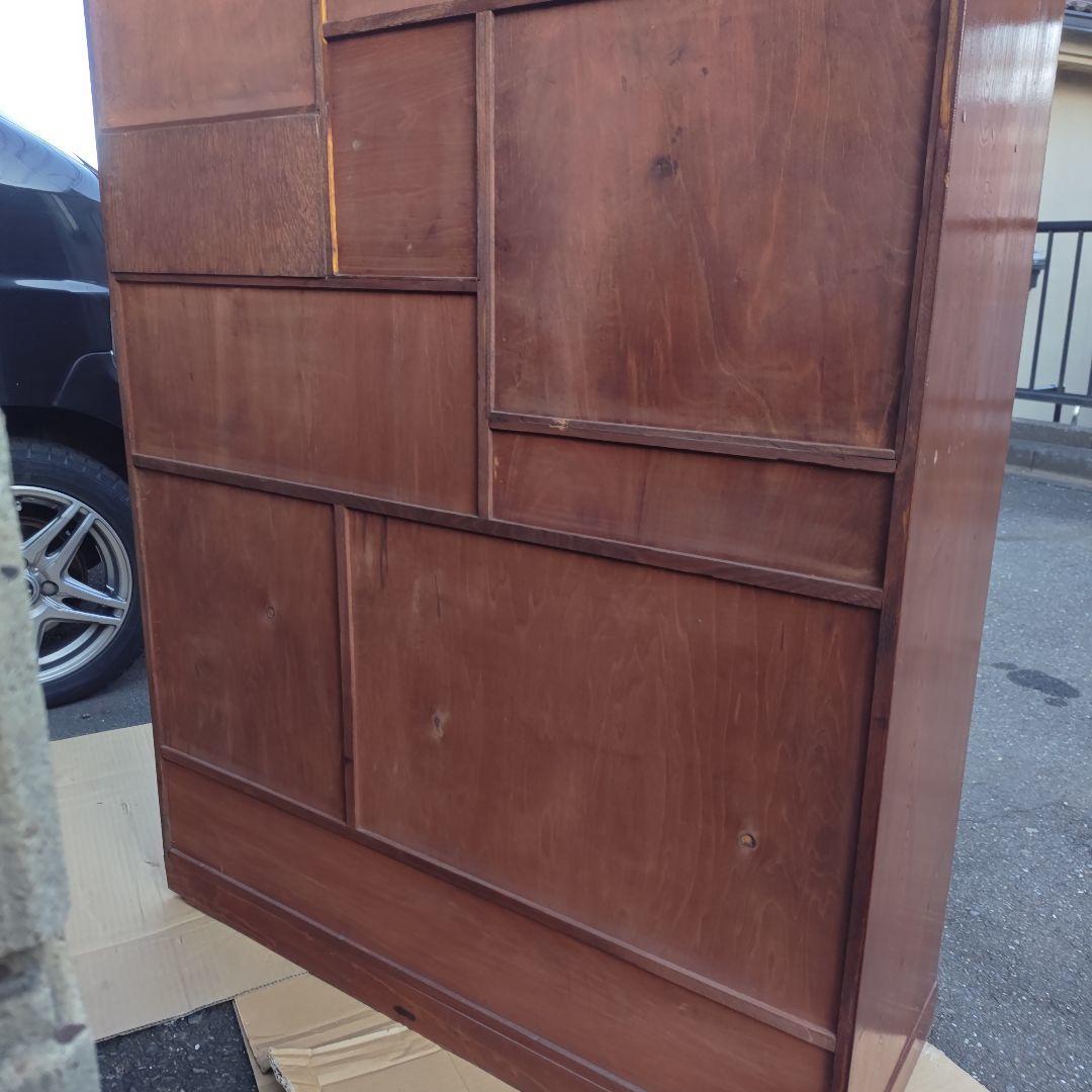 あ*さ様 昭和レトロ　無垢材　高級茶たんす　中型　古民家　古家具　当時物