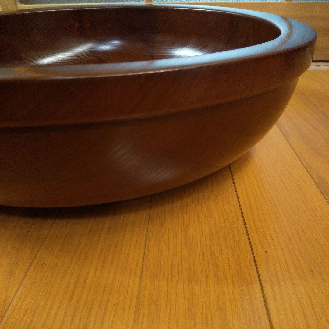 【お値下げ】なつめ　こね鉢　くりぬき　木製　漆　蕎麦 うどん　その他麺類