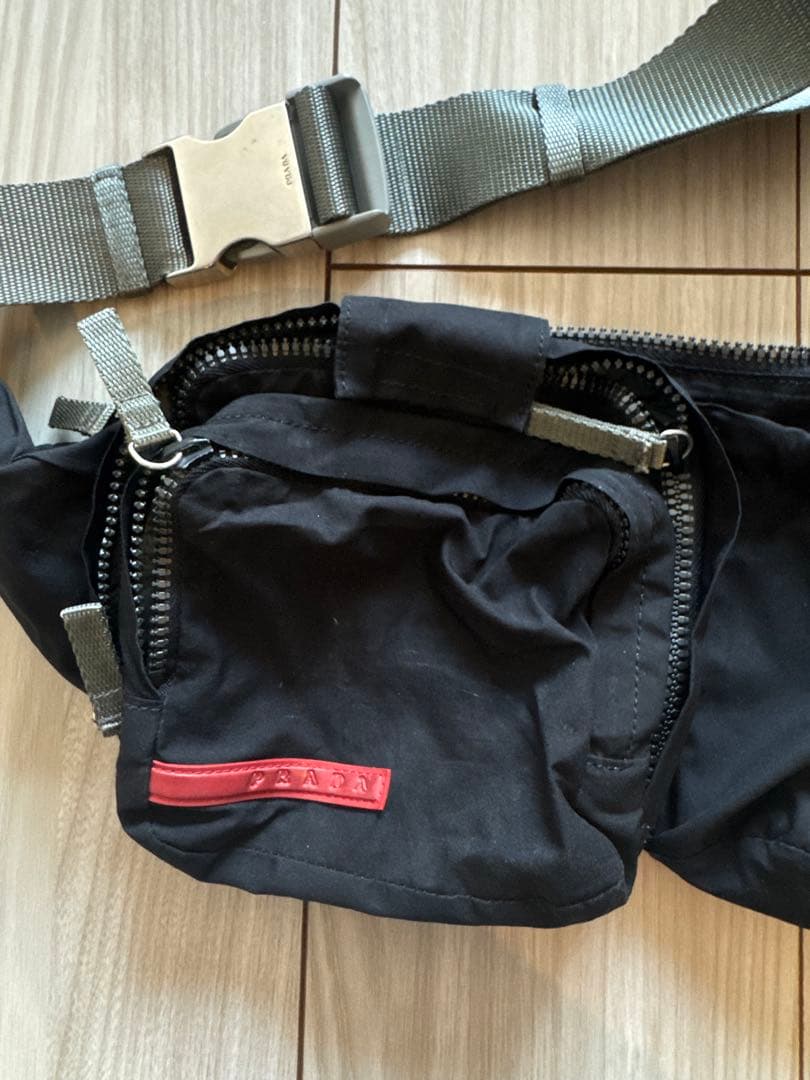 PRADA SPORTS プラダスポーツ ウエストポーチ ブラック ナイロン