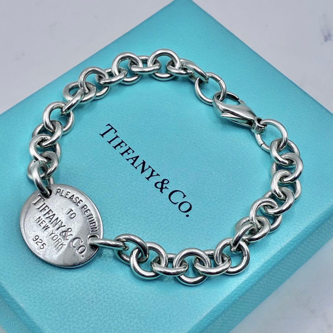 ティファニー　リターントゥ　オーバルタグ　ブレスレット　腕周り17.5cm