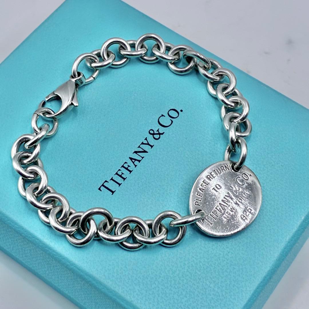 ティファニー　リターントゥ　オーバルタグ　ブレスレット　腕周り17.5cm