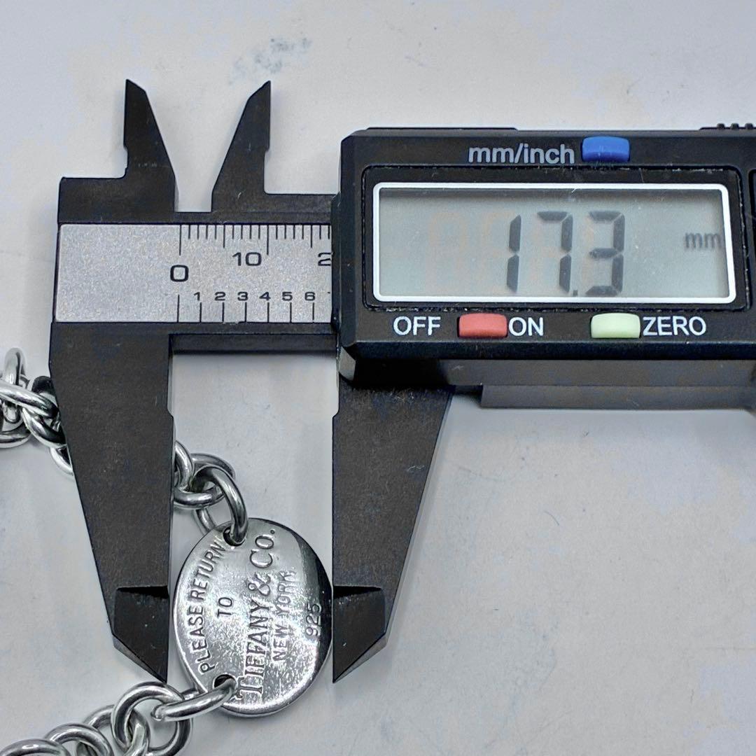 ティファニー　リターントゥ　オーバルタグ　ブレスレット　腕周り17.5cm