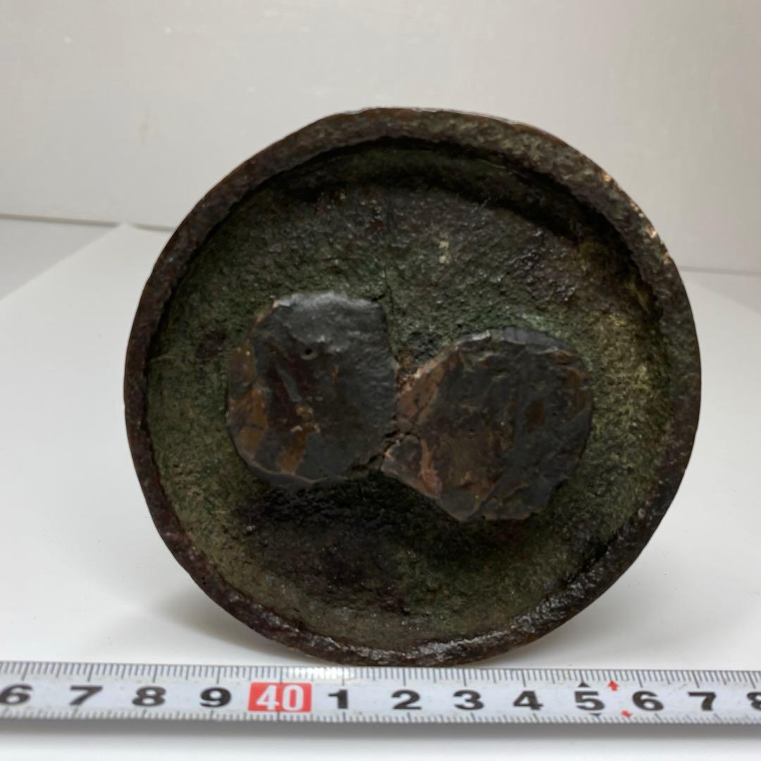 古銅　童子神　1804g 木箱付　トコエ　東さ7-0424☆2F