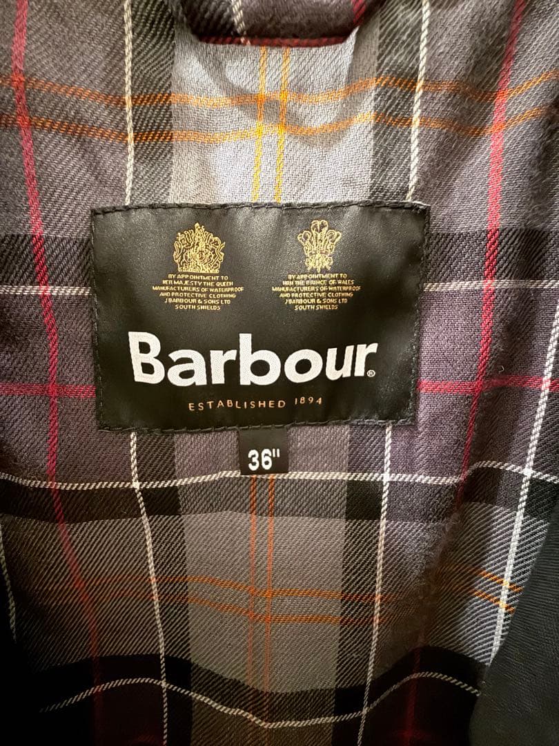 新品 Barbour/バブアー BURGHLEY バーレー 36