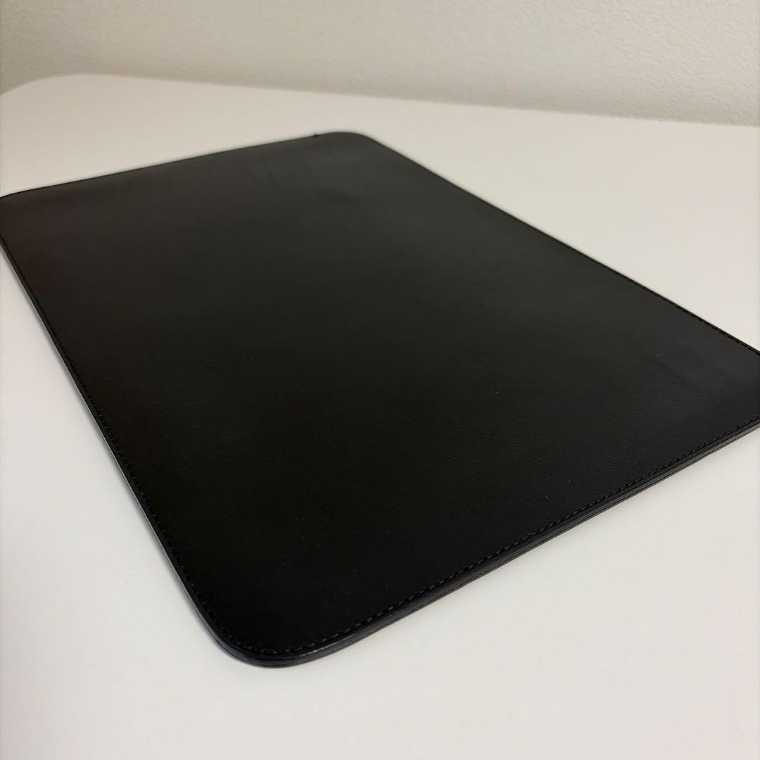 drip レザー MacBookケース 13インチ ブラック