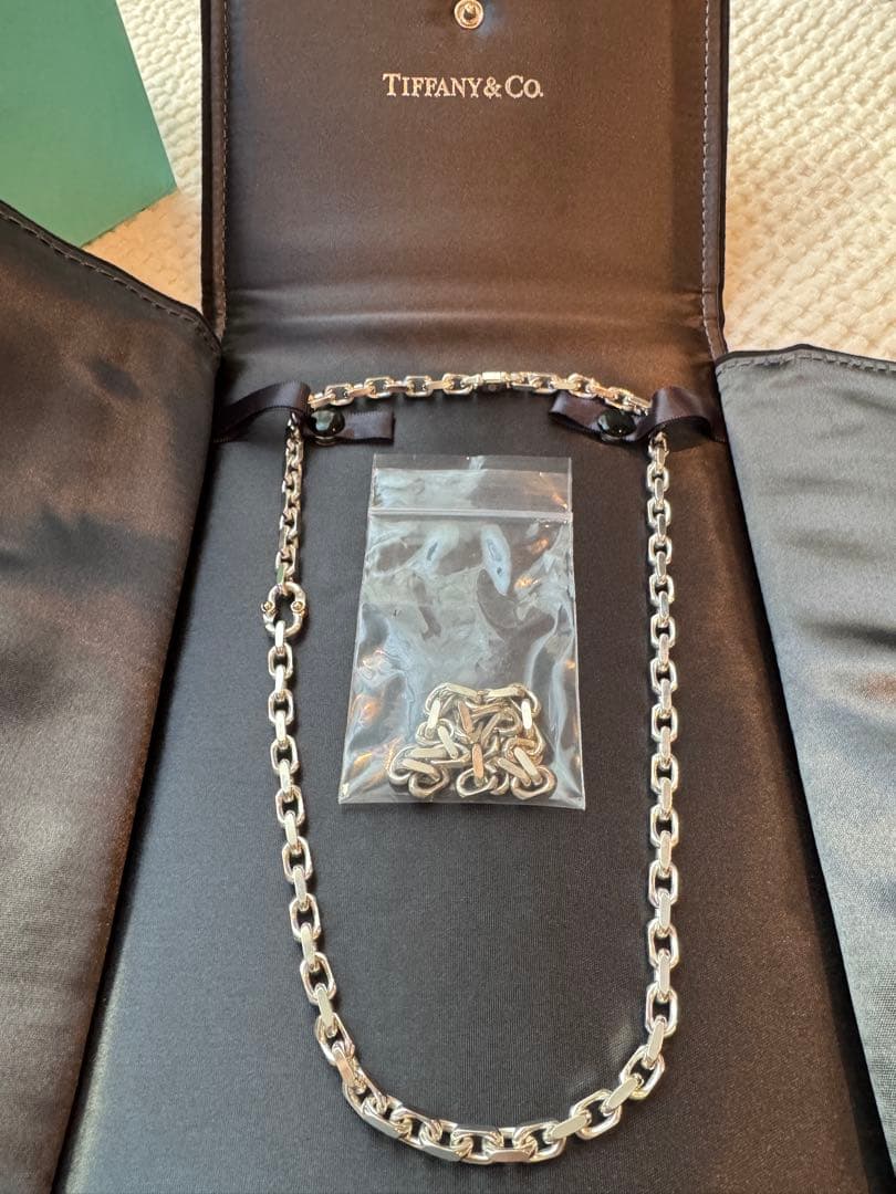 【希少】ティファニー メイカーズ チェーン ネックレス シルバー＆18Kゴールド