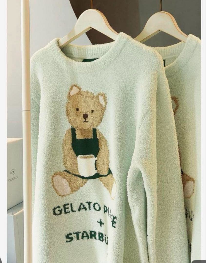 【上下セット】gelato pique スターバックス コラボ ルームウェア