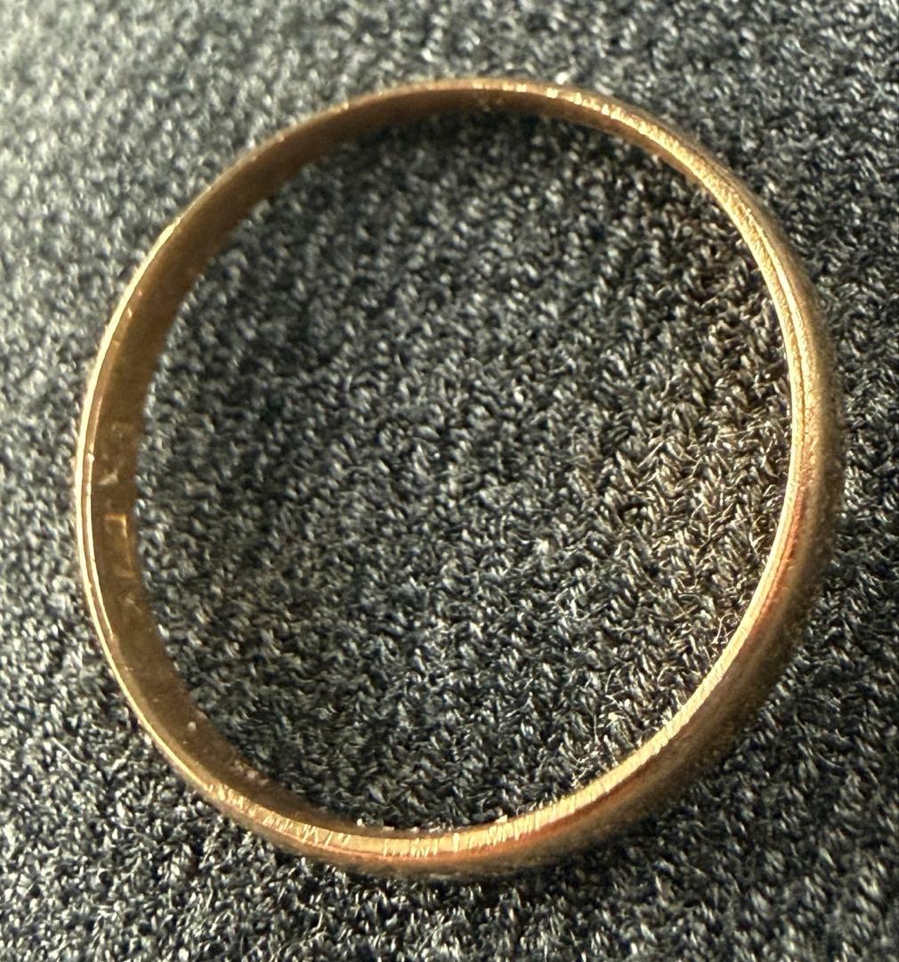 リング　11号　K18 総重量1.2g 歪み有　刻印潰れ有