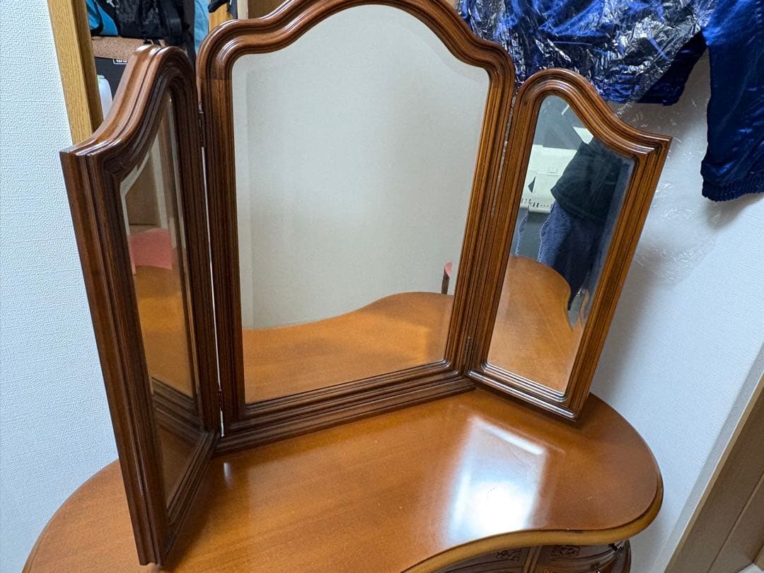 【美品】イタリア 家具 ヴェローナクラシックドレッサー&スツール 猫脚