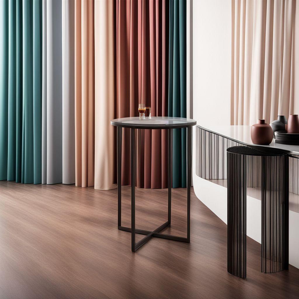 モダンなデザイン　サイドテーブル　強化ガラス　多目的