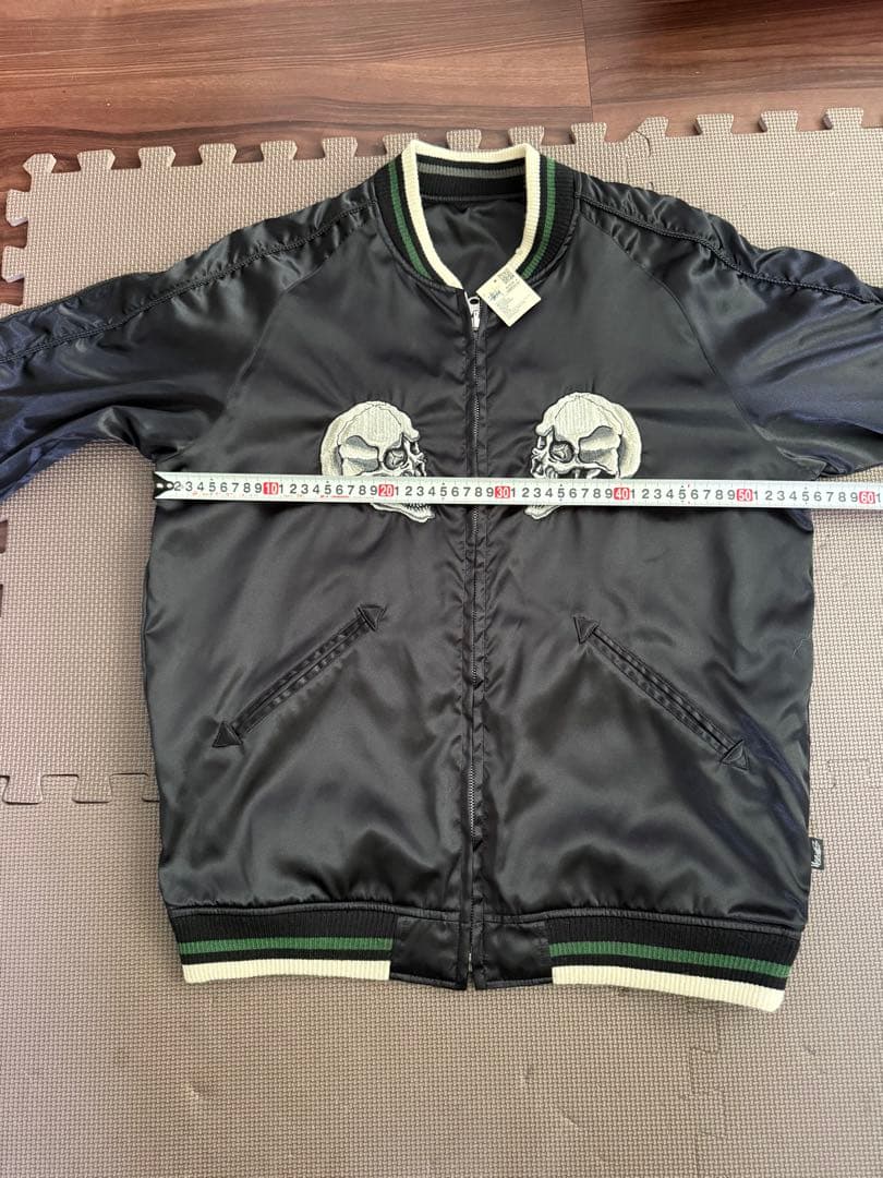 old stussy スカル&スネーク スカジャン M 新品未使値札有り