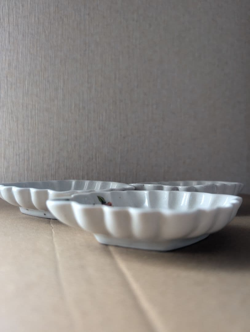 お値下げ　松本郁美　灰釉　掻き落とし　豆皿 3枚セット