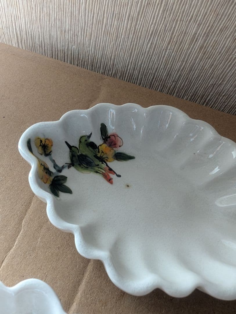 お値下げ　松本郁美　灰釉　掻き落とし　豆皿 3枚セット