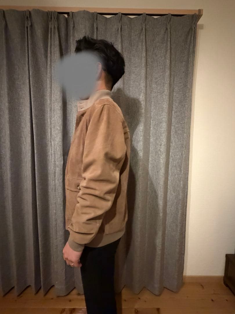 Valstarベージュ スエード風 ボタンジャケット