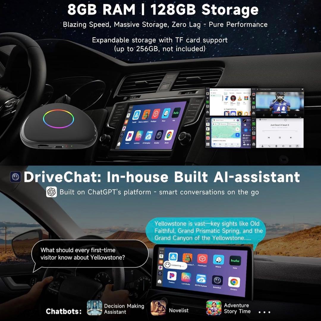 ATOTO CarWave CB6D 8G+128GB ワイヤレスCarPlay