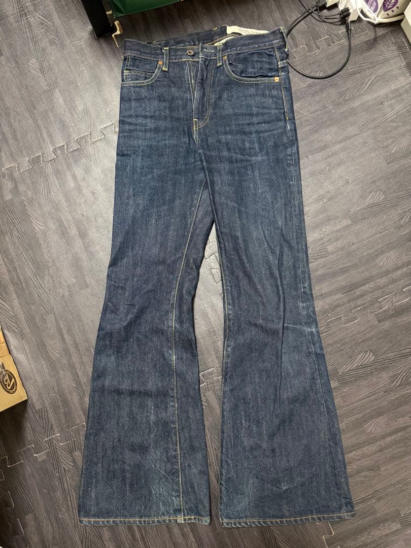 KAPITAL フレアデニムパンツ ダークブルー