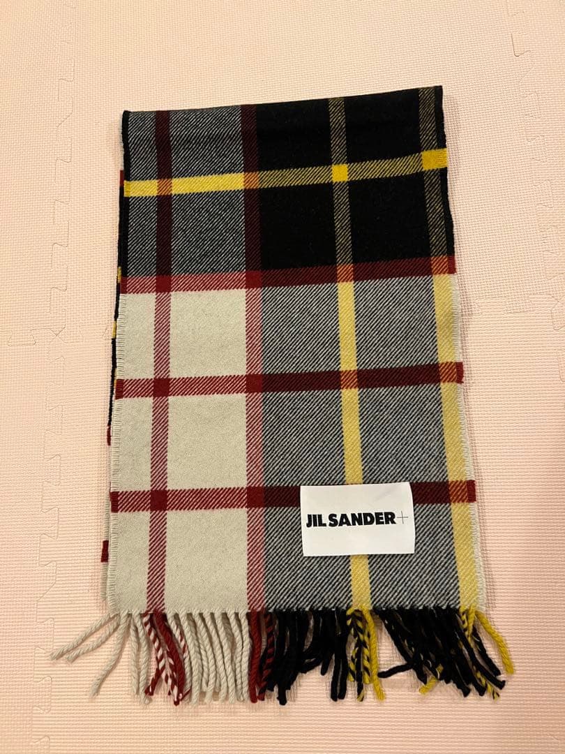 JIL SANDER チェック柄マフラー　クリーニング済！最終値下げ！