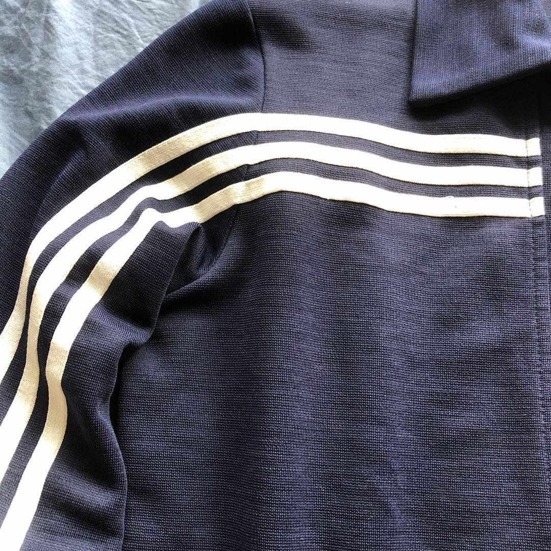 アディダス　'70ヴィンテージ西ドイツ製ガイコツジャージネイビーD.I.50