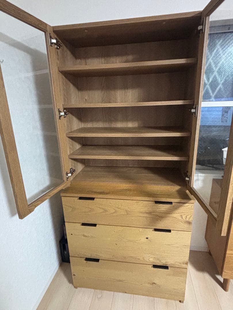 【m商品】unico ウニコ ADDAY(アディ)　カップボード W820