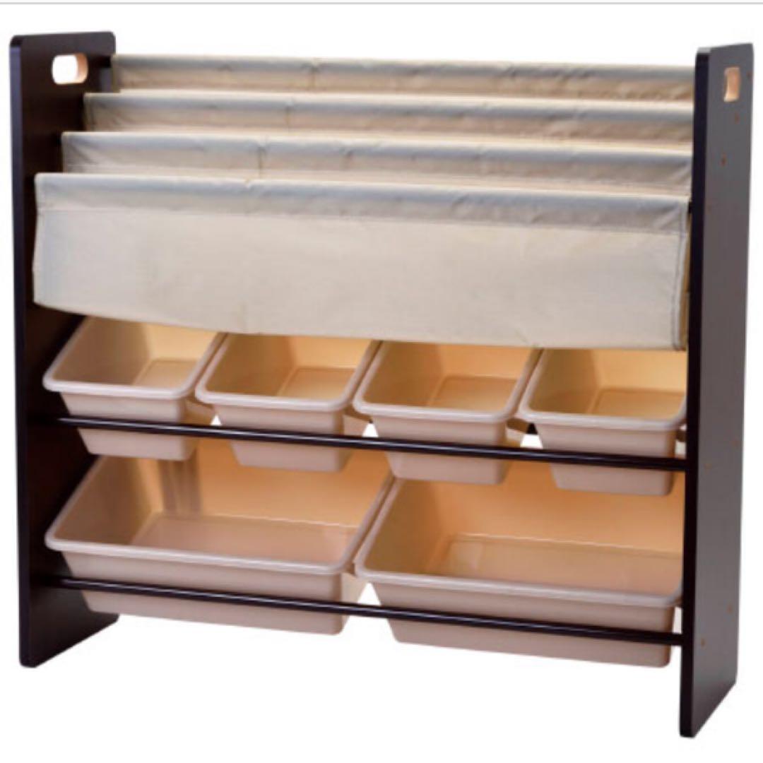 おかたづけ大すきBOOK＆TOYカラフルシール付き( ブラウン )