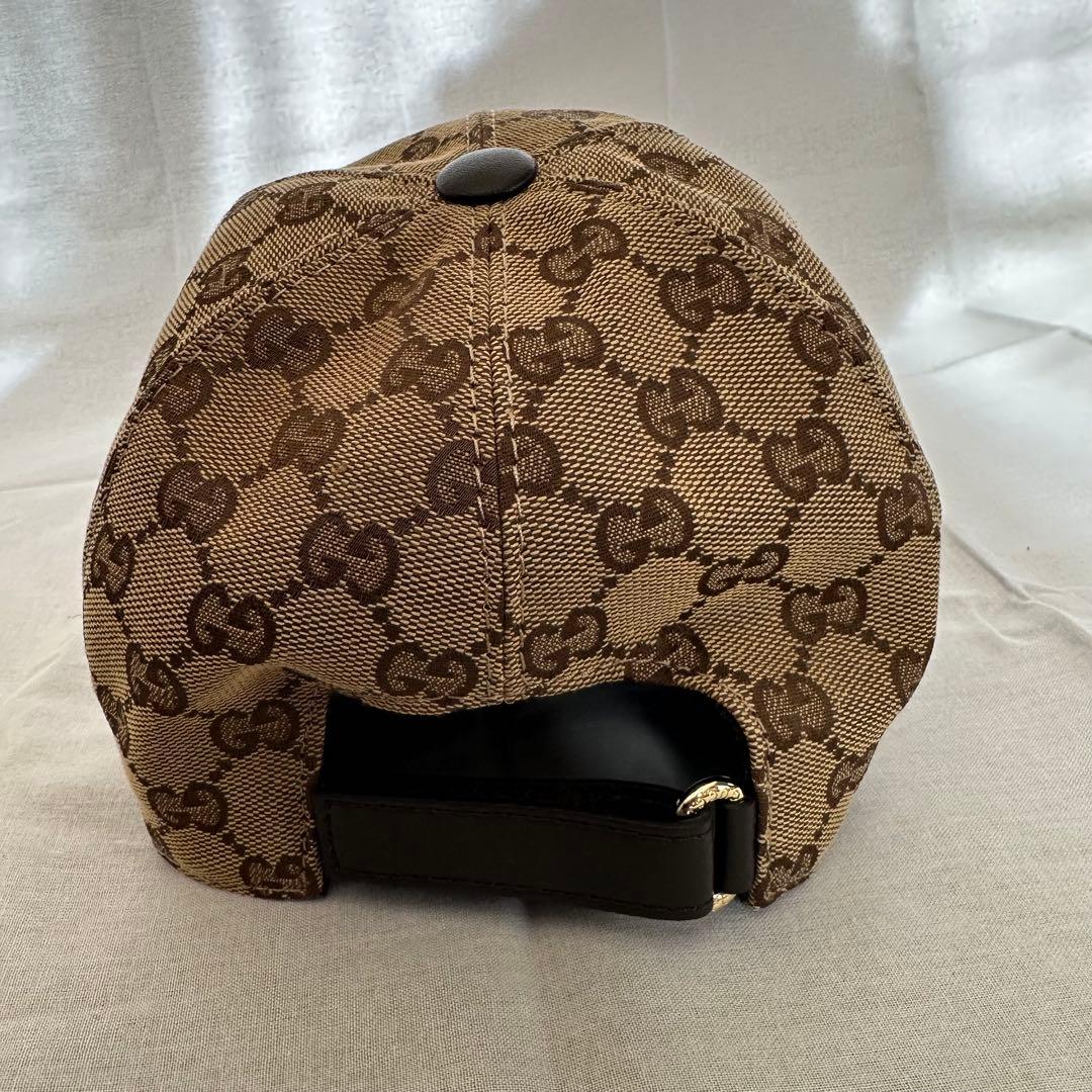 GUCCI グッチ キャンバス ベースボールキャップ 帽子　Ｍ