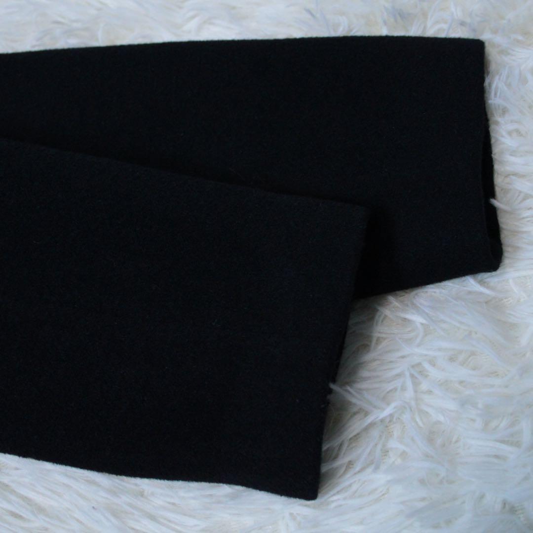 INED イネド 2WAY ラクーンファー アンゴラロングコート ブラック 9