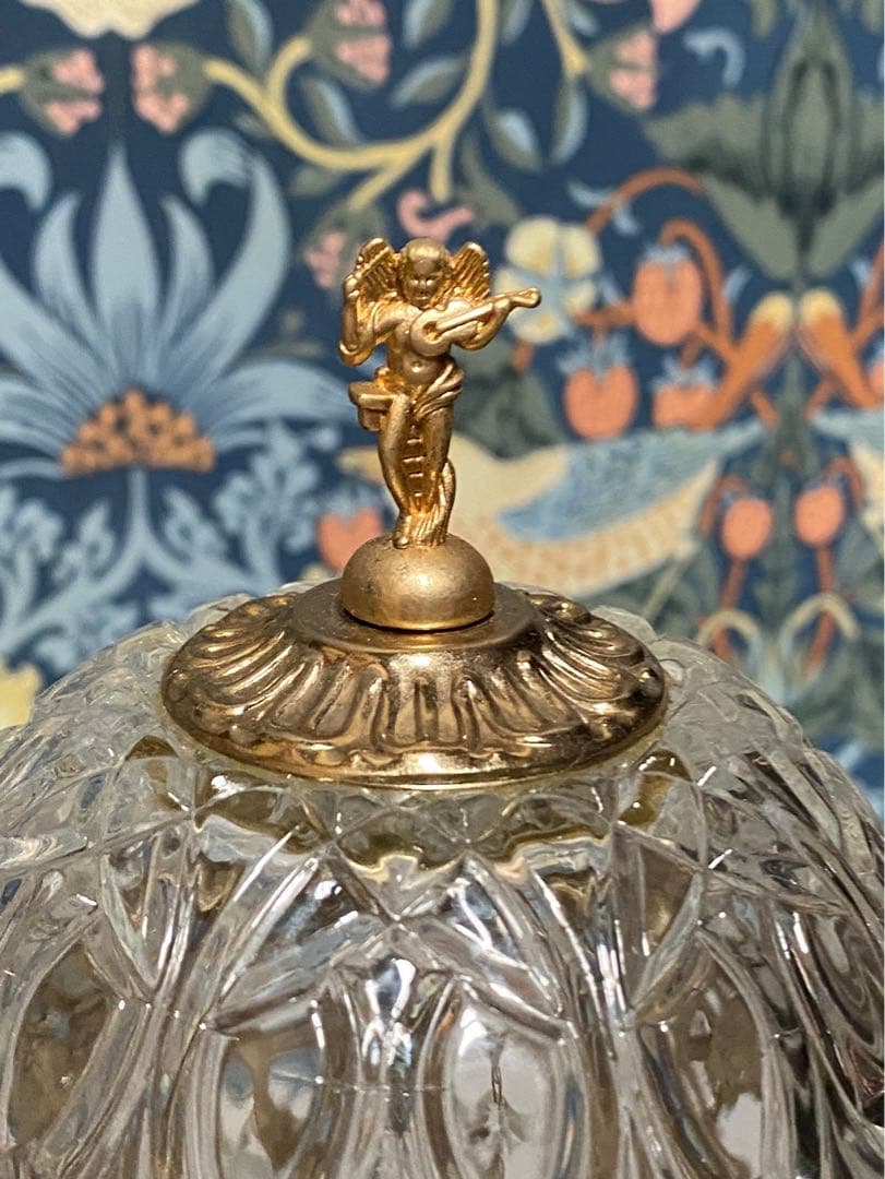 イタリア製 アンティーク ランプ 切子 テーブル インテリア 卓上ライト