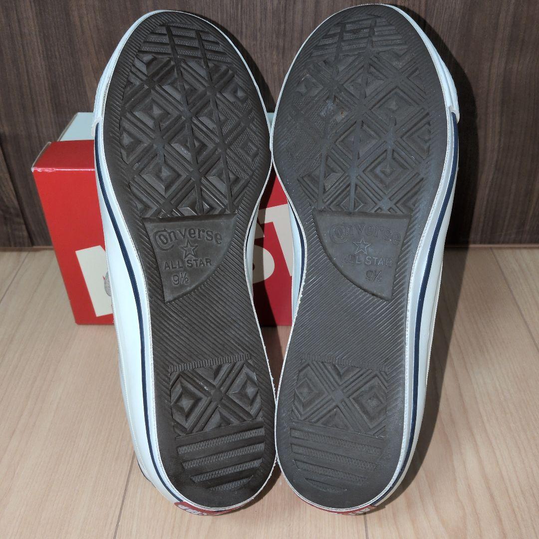 【US9.5】ワンスター　白×赤　V-3レザー　ベルクロ　 ALL STAR