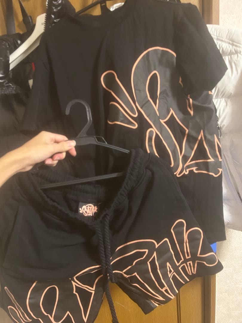 syna worldグラフィックプリントTシャツ＆ショートパンツセット