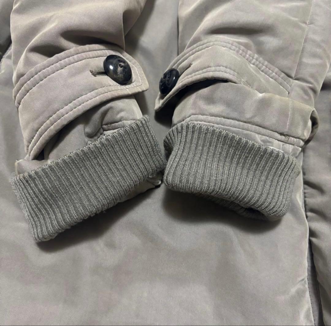 バーバリーブルーレーベル ダッフルコート 40 ファー付き　ノバチェック