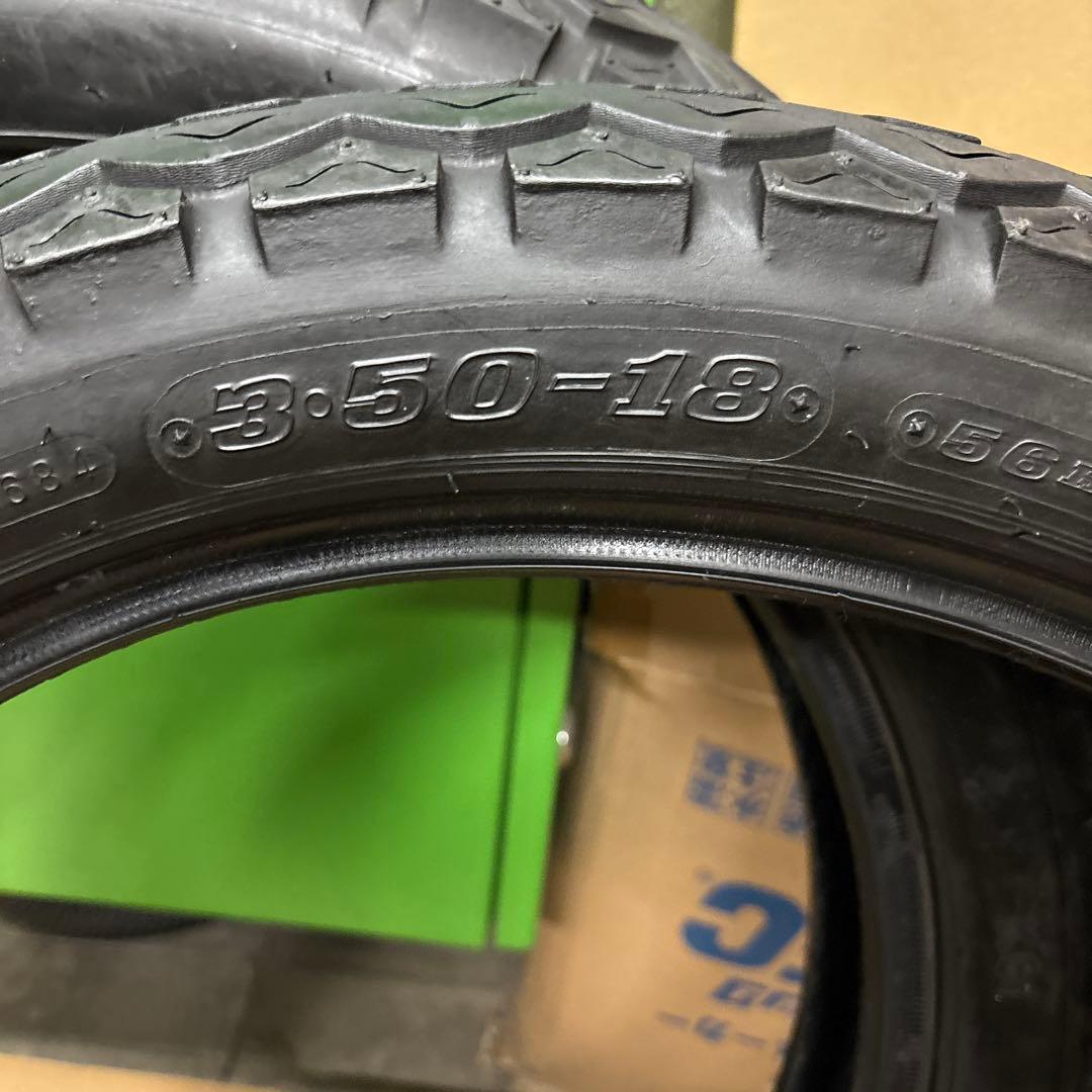 大*美様 ダンロップTT100GPチューブレス18インチ3.50/4.00 2本