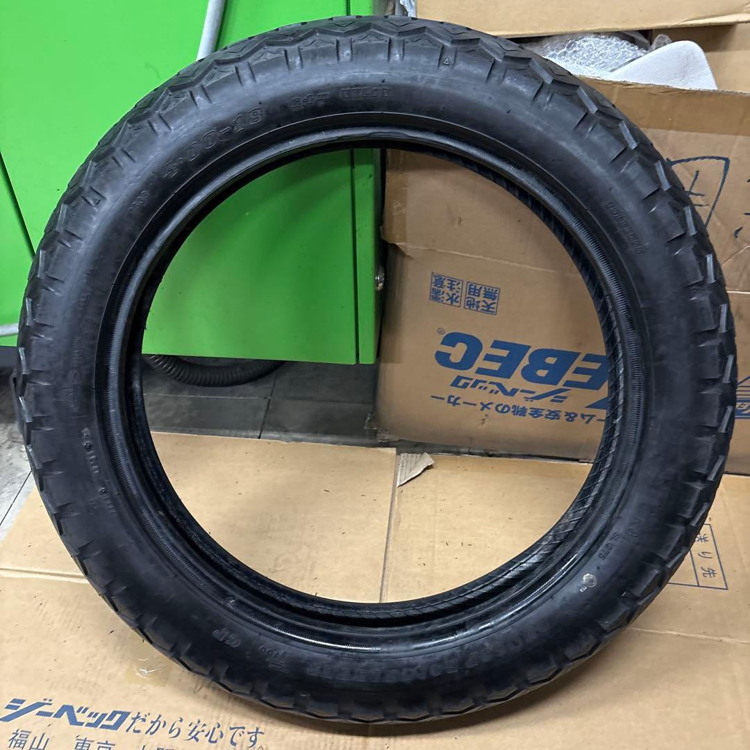 大*美様 ダンロップTT100GPチューブレス18インチ3.50/4.00 2本