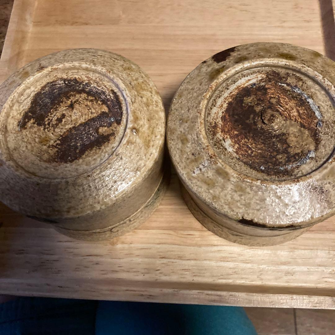 お値下げ　黄瀬戸の小鉢　二個　アンティーク