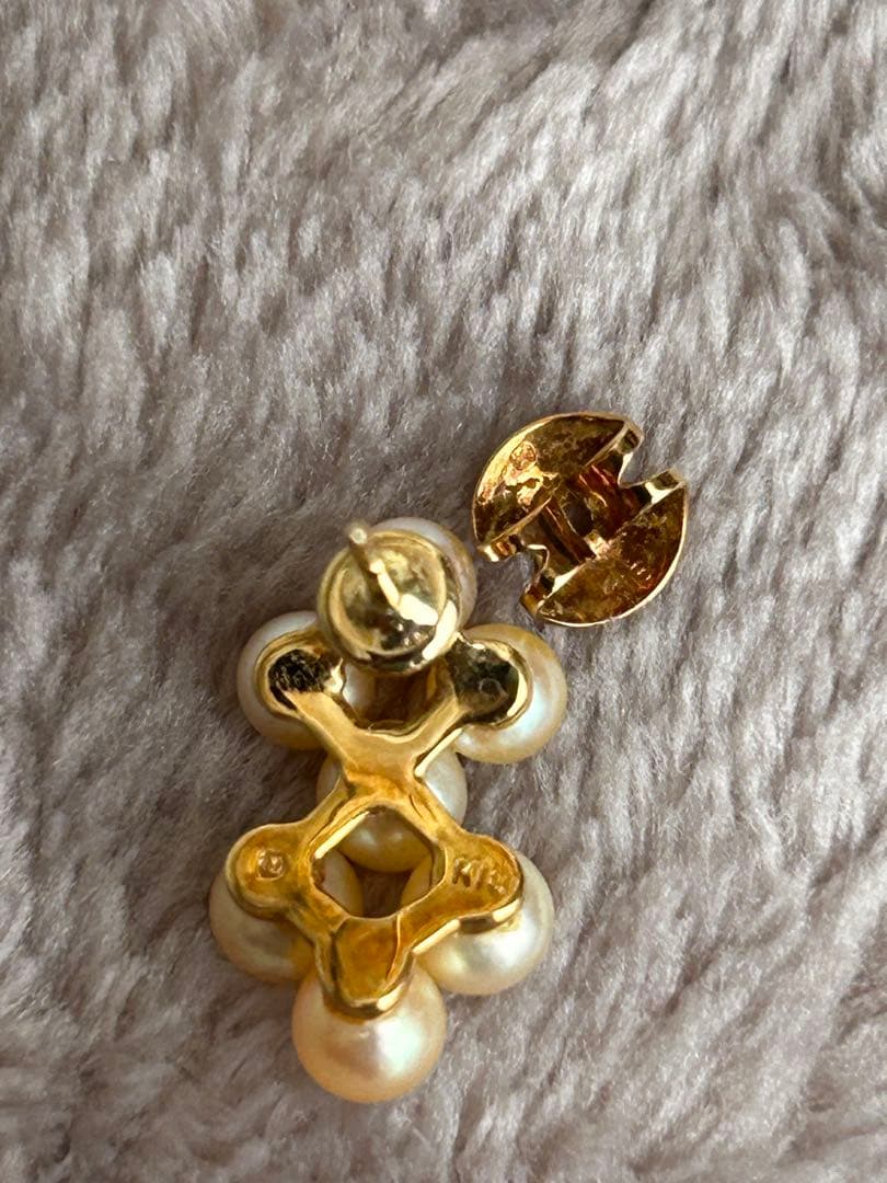 ミキモトのパールピアス