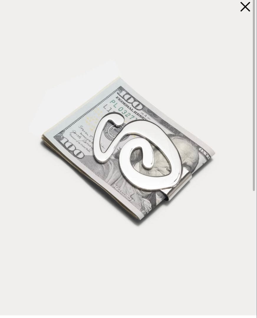 STUSSY SWIRLY S MONEY CLIP マネークリップ