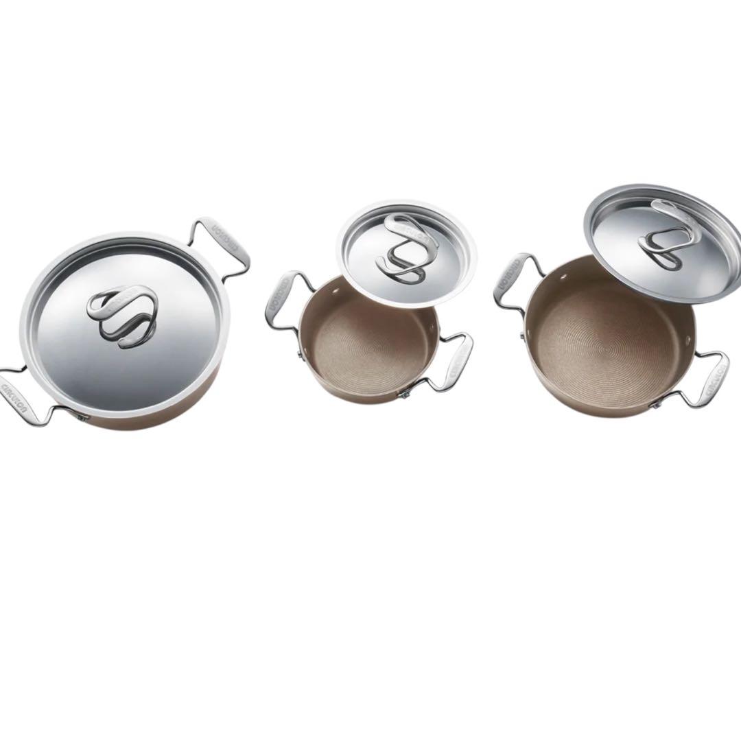 未開封　3点セットMEYER マイヤー CIRCULON サーキュロン 両手鍋@