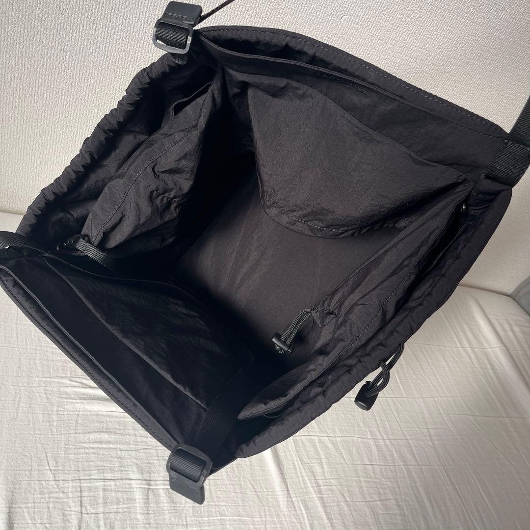 ゆ*う様 ブラック ナイロン マザーズバッグ キルティング