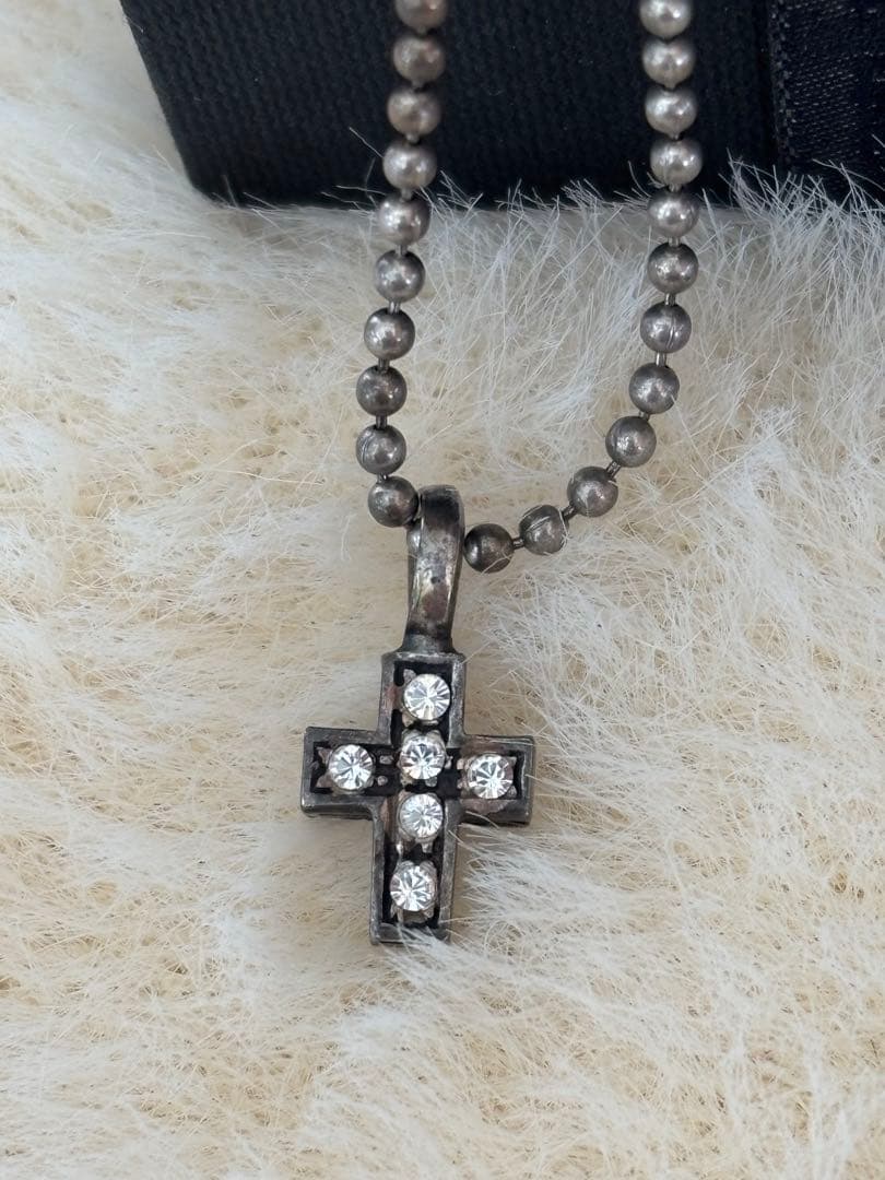 ジョルジオアルマーニ　クロス ネックレス シルバー925 ペア