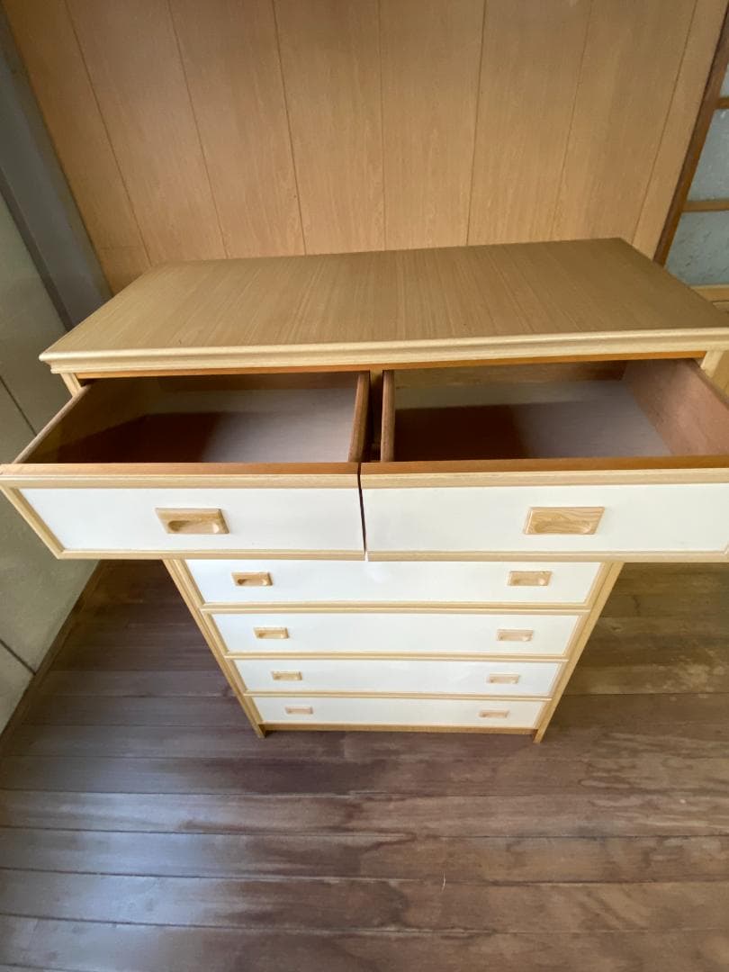 ６段タンス　ホワイト（2）