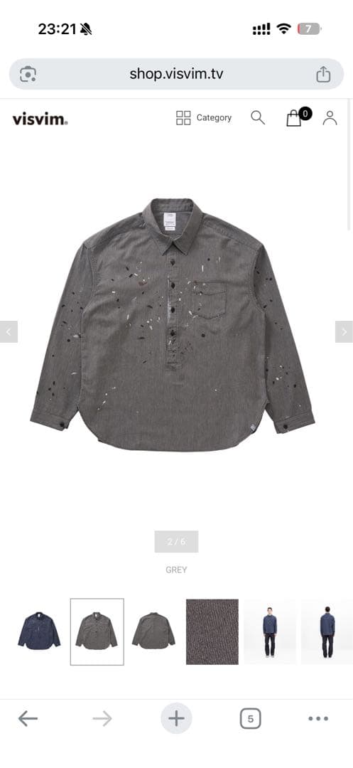 トップス visvim 26ss 1910 P.O. CHAMBRAY L/S