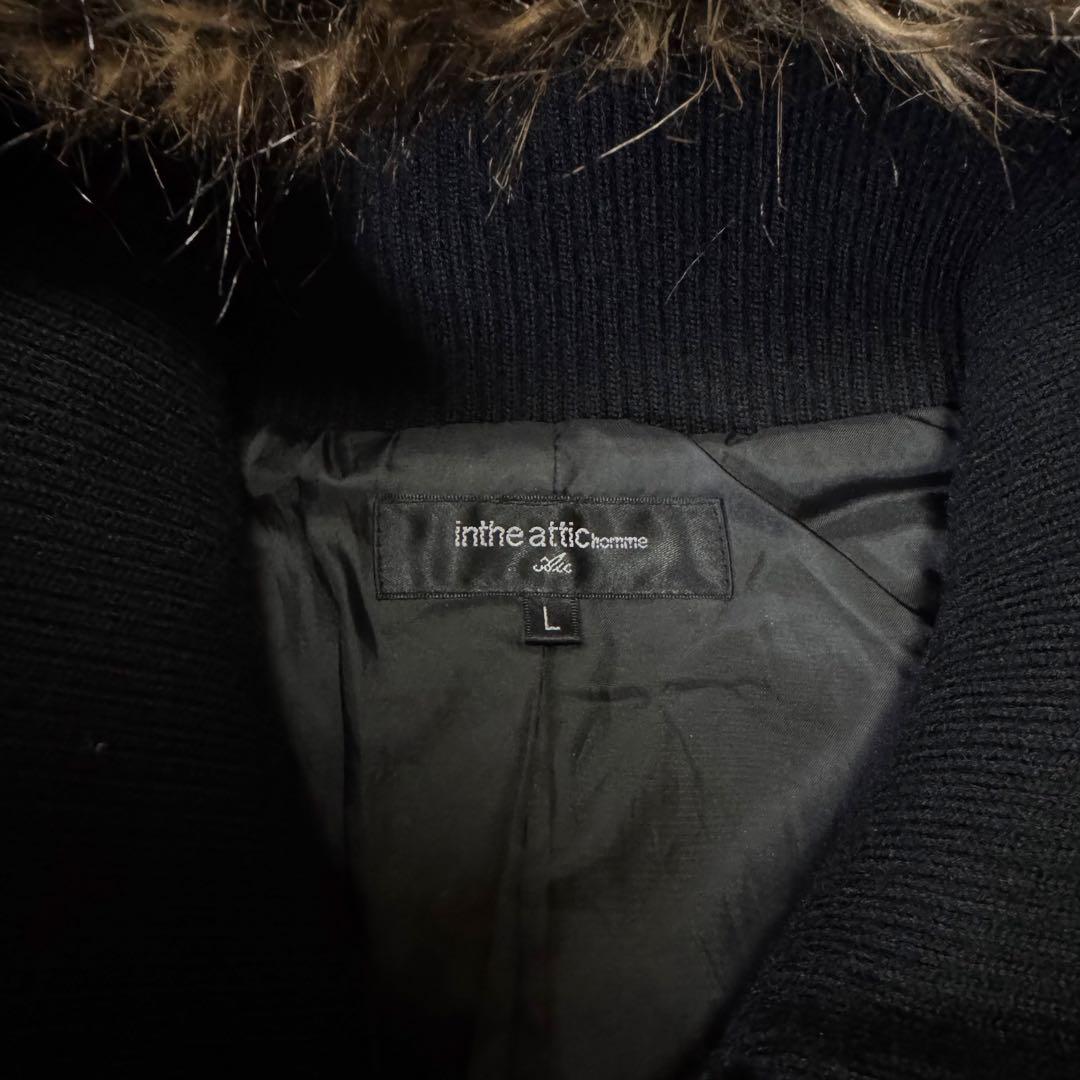 Y2K 短丈 ファー フェイクレザージャケット光沢 平成 お兄系