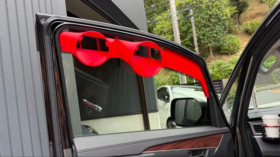 デリカD5専用　ウインドダクト2セパレート付WAVE2/3