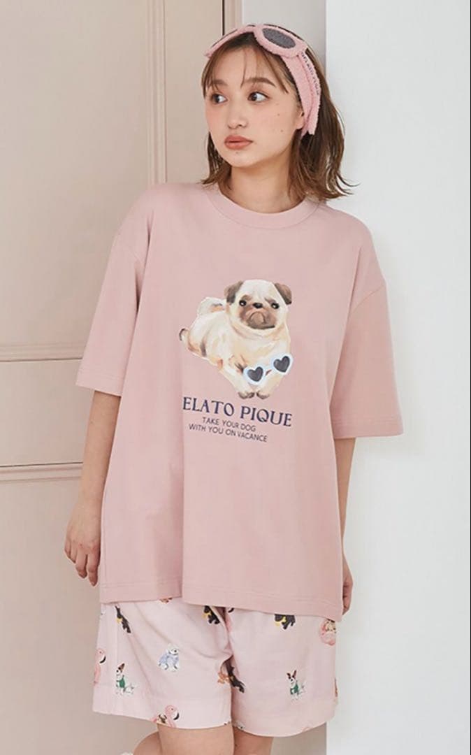 新品未使用【UNISEX】SUMMER DOG総柄ハーフパンツ