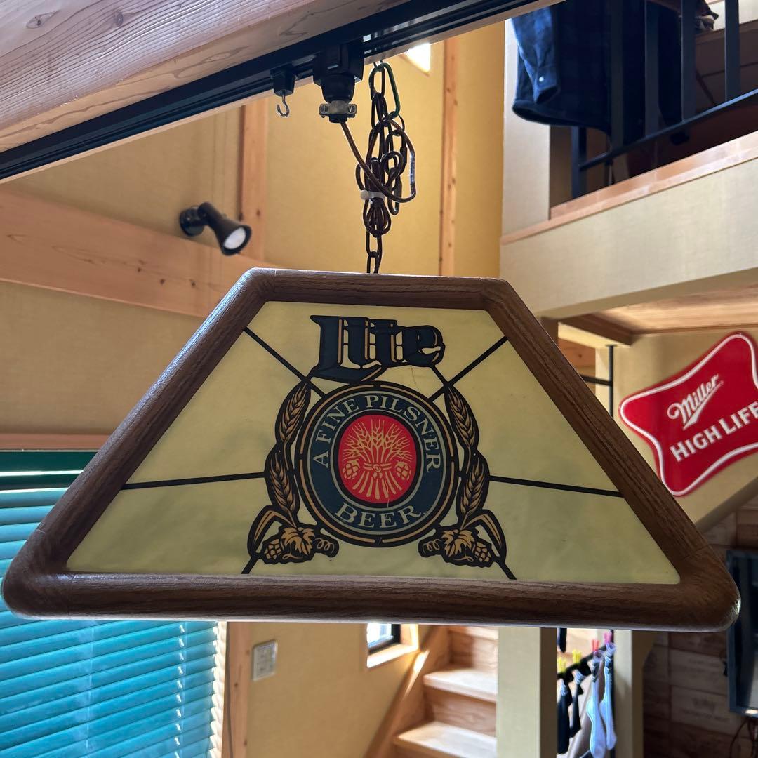 値下げします。Miller Lite 当時物　照明