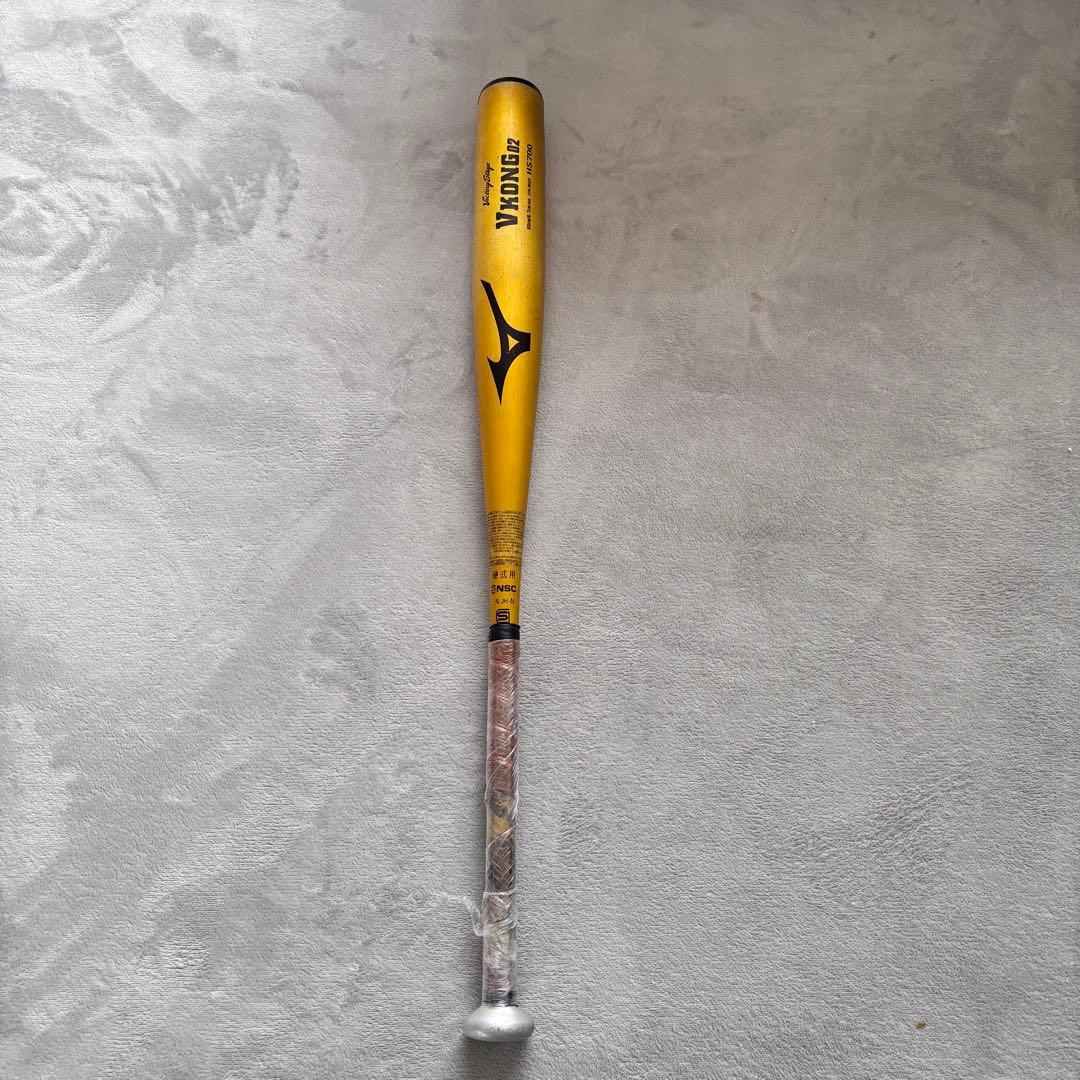 MIZUNO　硬式金属バットＶコング02　ビクトリーステージ　83㌢900g