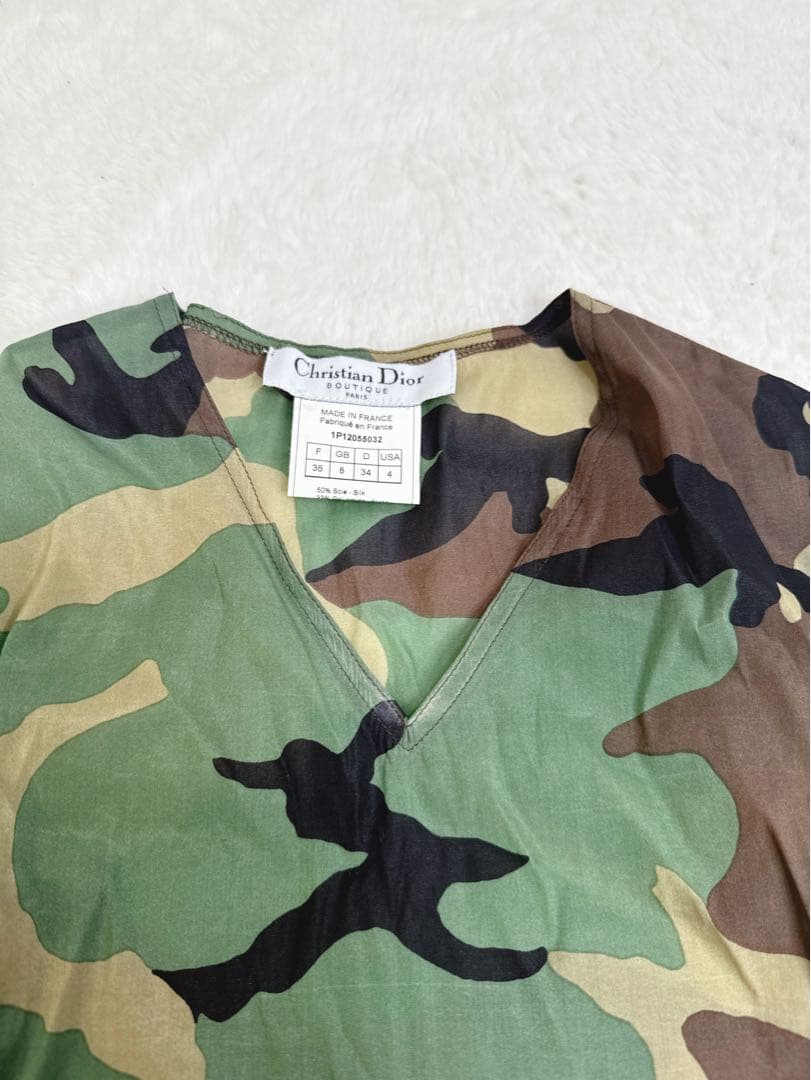 希少✨【Christian Dior】ディオール 迷彩 カモフラ タンクトップ