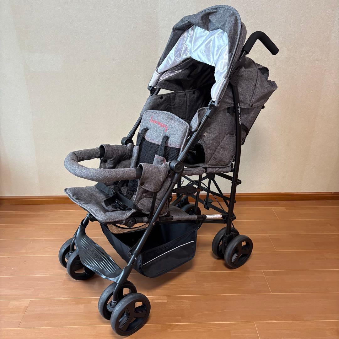 【2023年3月製造】キンダーワゴン DUOシティHOP 2人乗りベビーカー