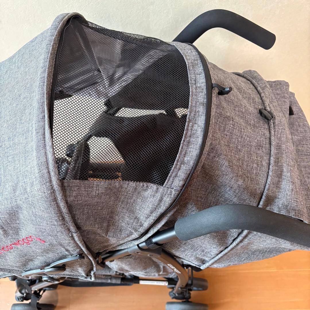 【2023年3月製造】キンダーワゴン DUOシティHOP 2人乗りベビーカー