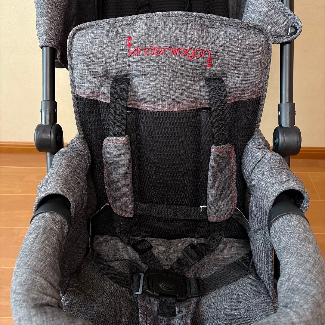 【2023年3月製造】キンダーワゴン DUOシティHOP 2人乗りベビーカー